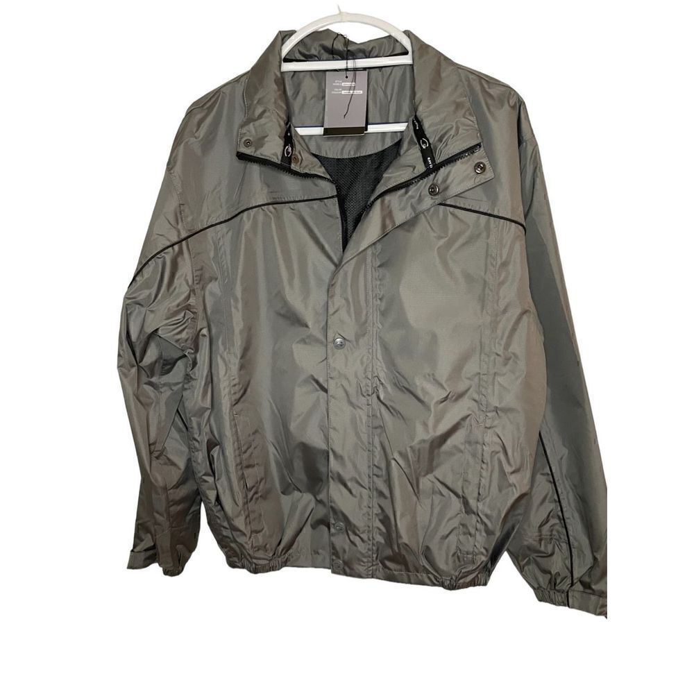 NWT Ray Cook Tech Windbreaker Jacket Charcoal Size S/ P